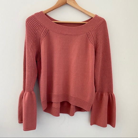 Express Sweaters - Express Hi Lo Bell Sleeve Sweater medium